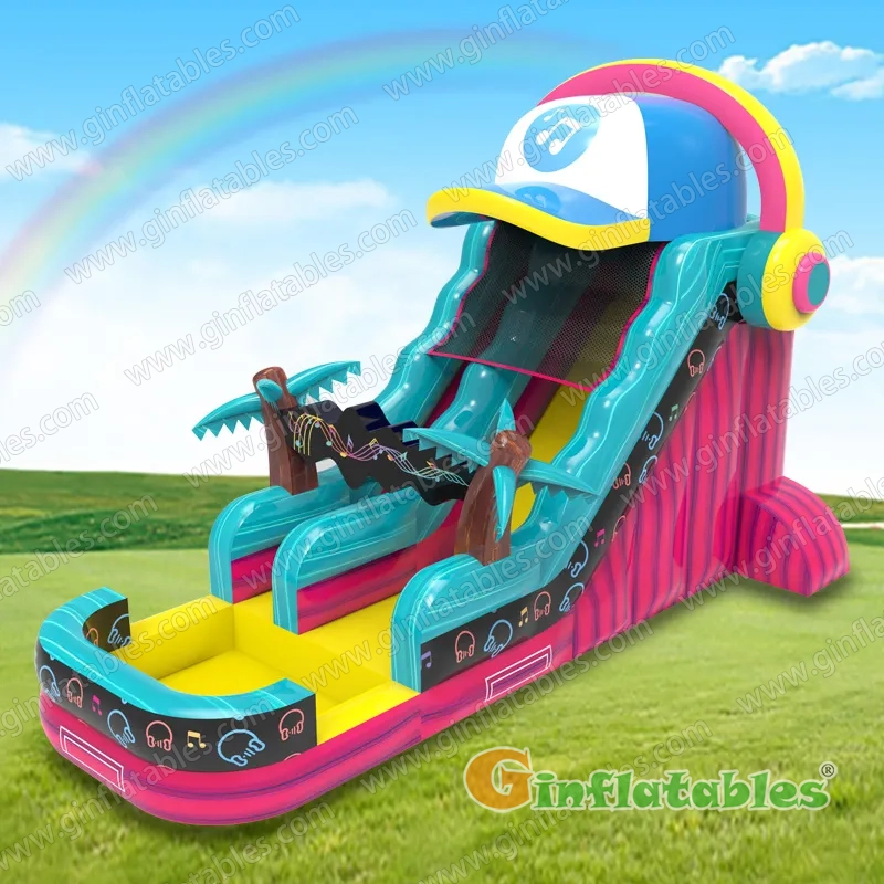 Musical rhythm water slide