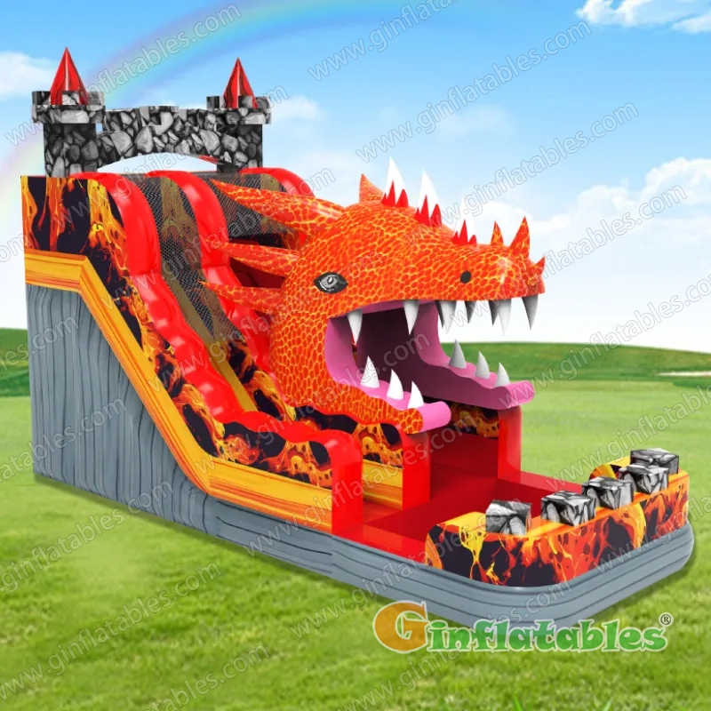 19ft Dragon Shape Inflatable Water Slide