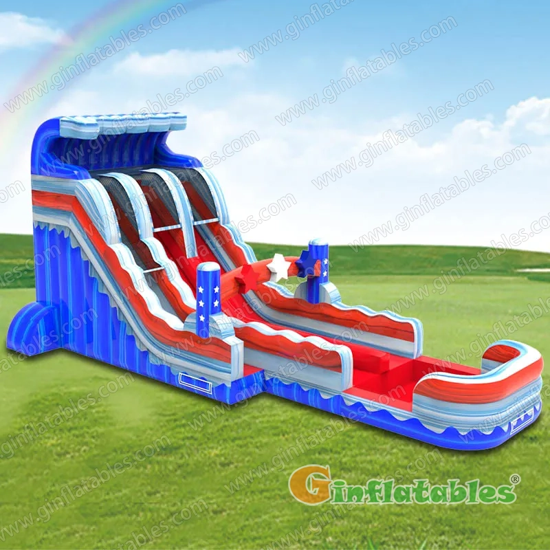 Star spangled wave dual water slide