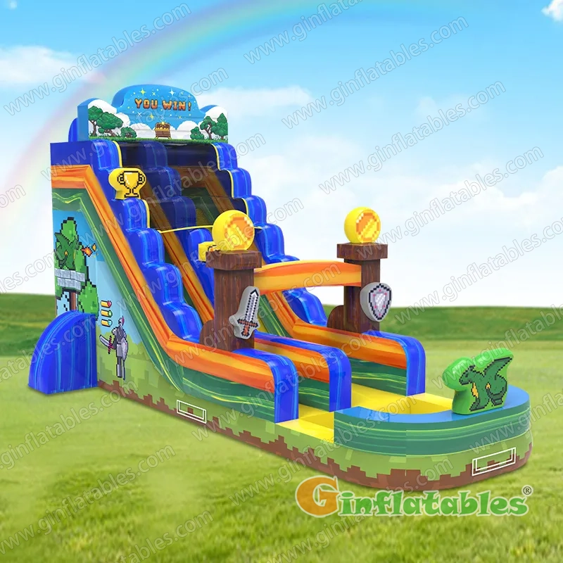 Pixel game water slide