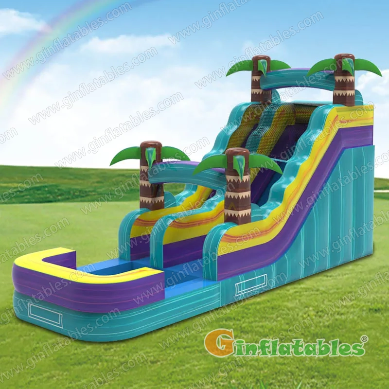 Palm Tree Marble Water Slide