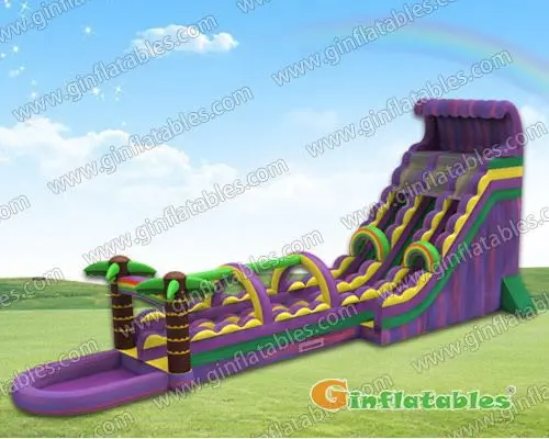 Purple giant water slide