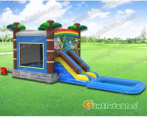 25 ft Rainforest combo with water pool