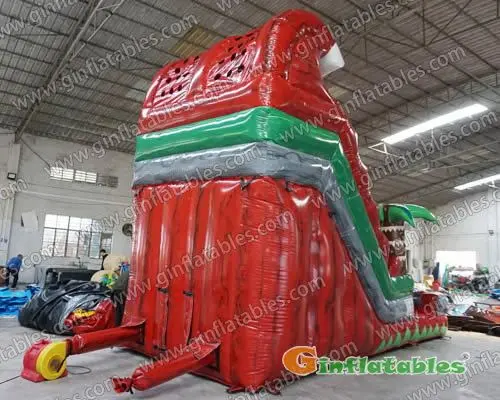 Red marble water slide