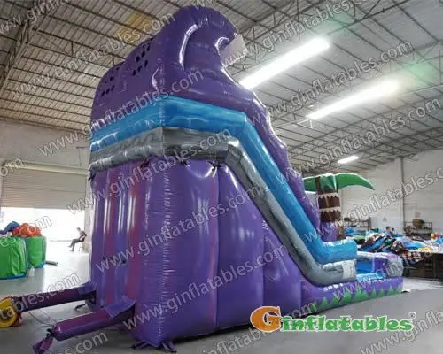 Purple marble water slide