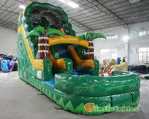 Forest water slide