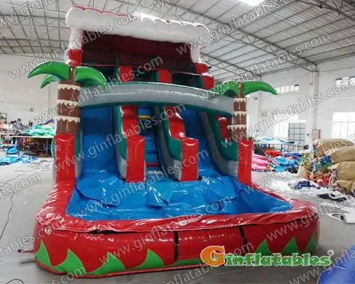 Red wave water slide
