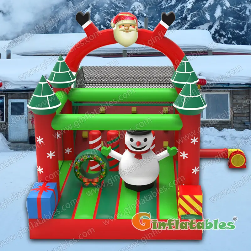 Christmas obstacle course