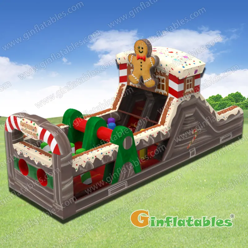 Christmas obstacle course