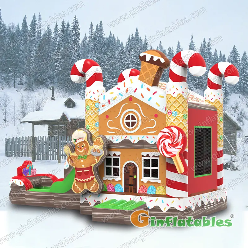Gingerbread house water combo