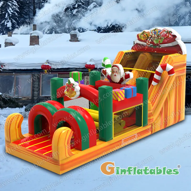Christmas gift obstacle course 