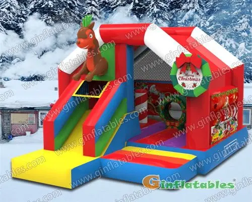 Reindeer bounce house for Christmas