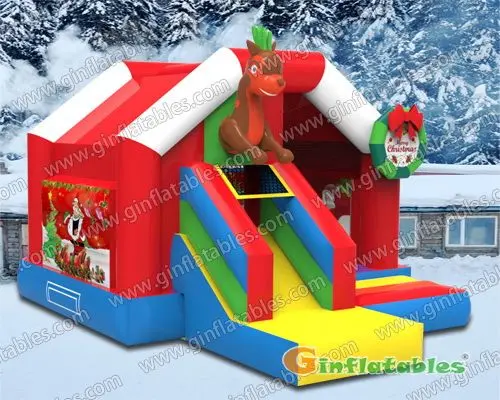 Reindeer bounce house for Christmas