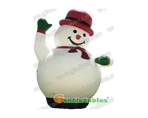 inflatable snowman