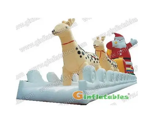 Inflatable Reindeer Sled