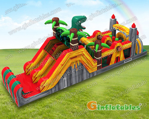 YARD/Water inflatable obstacle courses bounce house for kids and adults ...